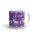 Scandinavian Moose Mug, Knitting Name Mug, Christmas Sweater Mug